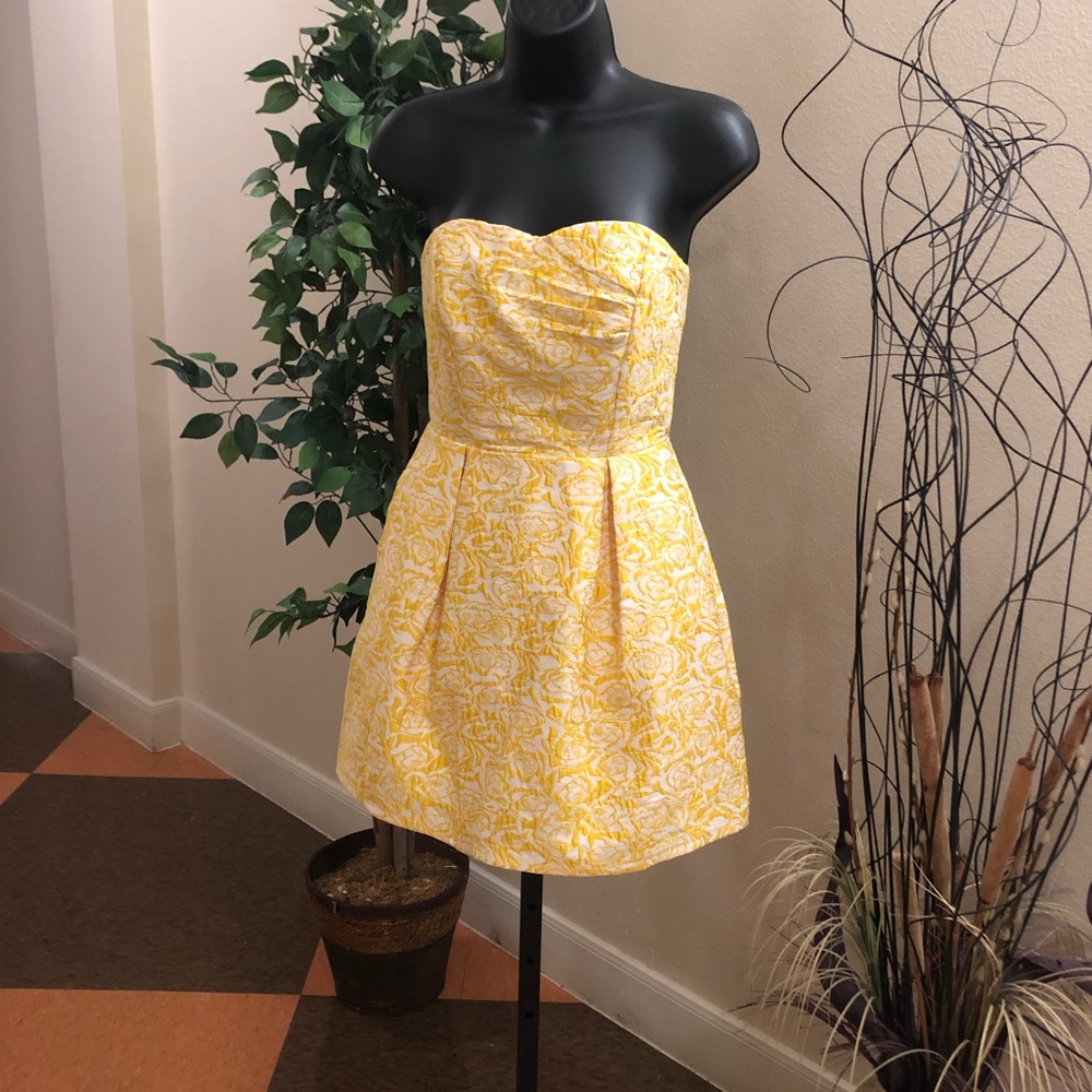 Ark & Co Strapless Sweetheart Mini Fit & Flare Silhouette. Preowned
